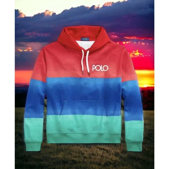 Polo Ralph Lauren RRL Comfort Hoodie Jacket Rare Ombre Mens XL New Fast Ship